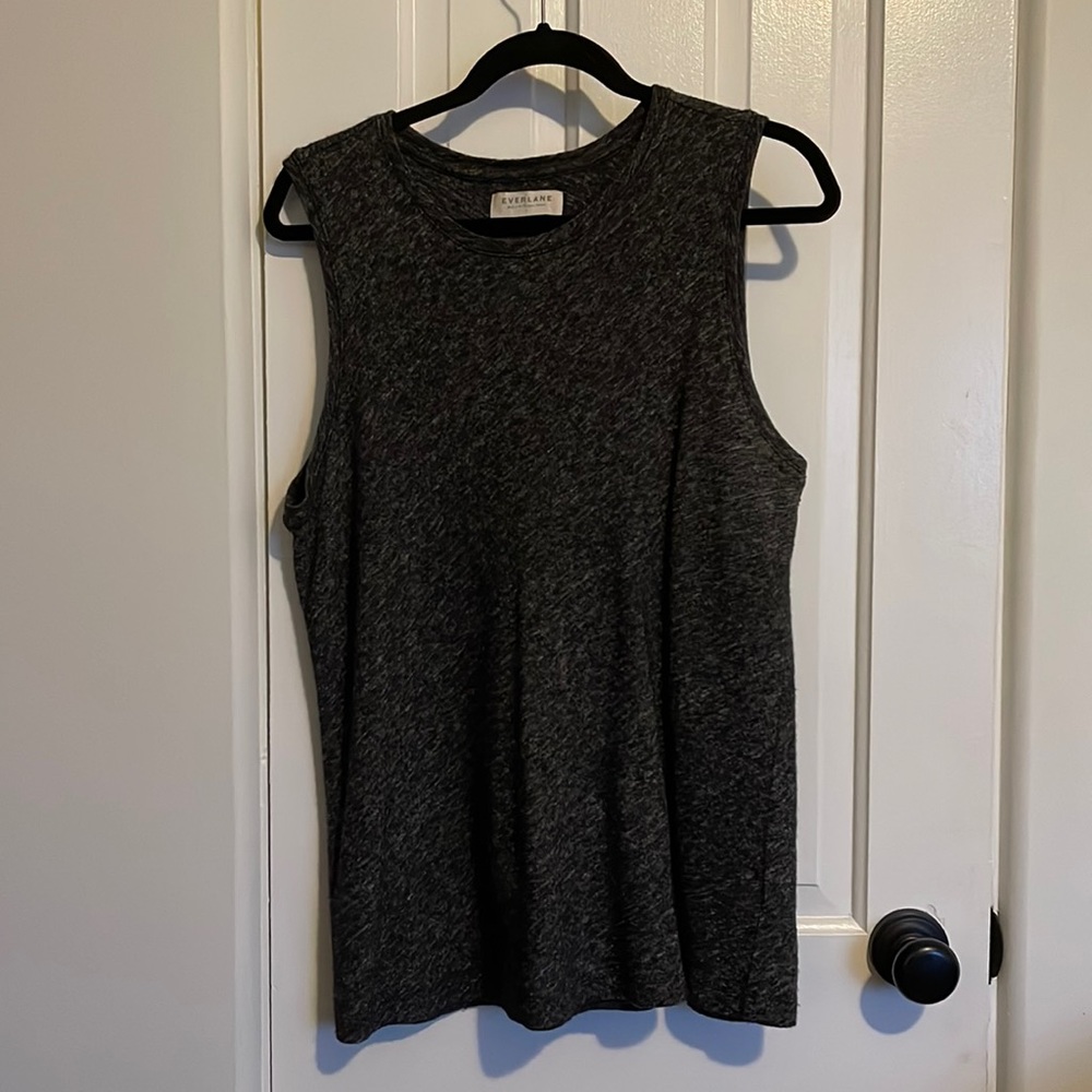 The Sweater Muscle Tank - Charcoal